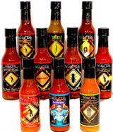 Wicked Tickle Hot Sauce Collection - Variety 10 Pack, 5 oz Bottles