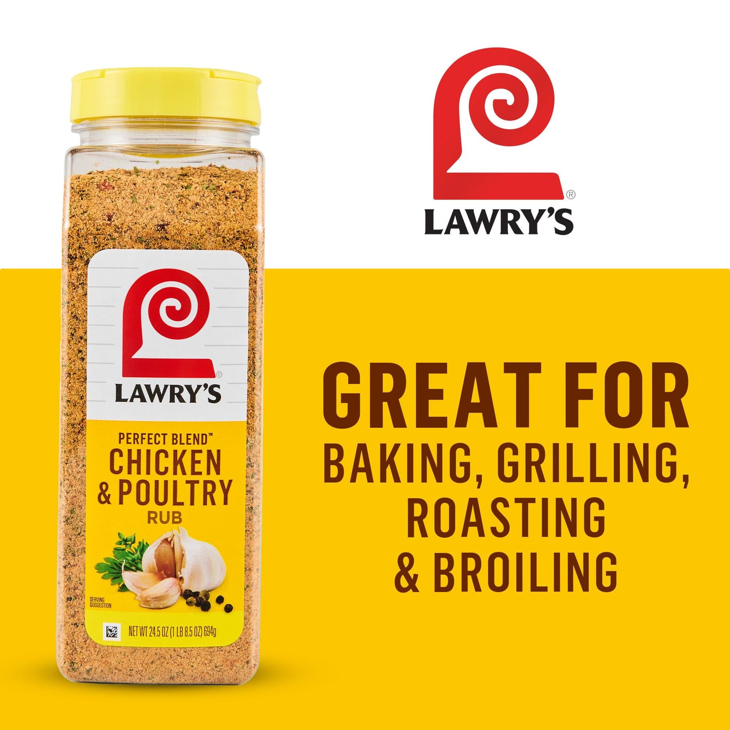 Lawry's Perfect Blend Chicken & Poultry Rub, 24.5 oz