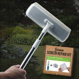 Eco-Gals Screen-Be-Clean All Purpose Screen Cleaner Brush, Duster, Window Squeegee Tool Kit for Wet and Dry Use on Glass Windows, Mesh Screens
