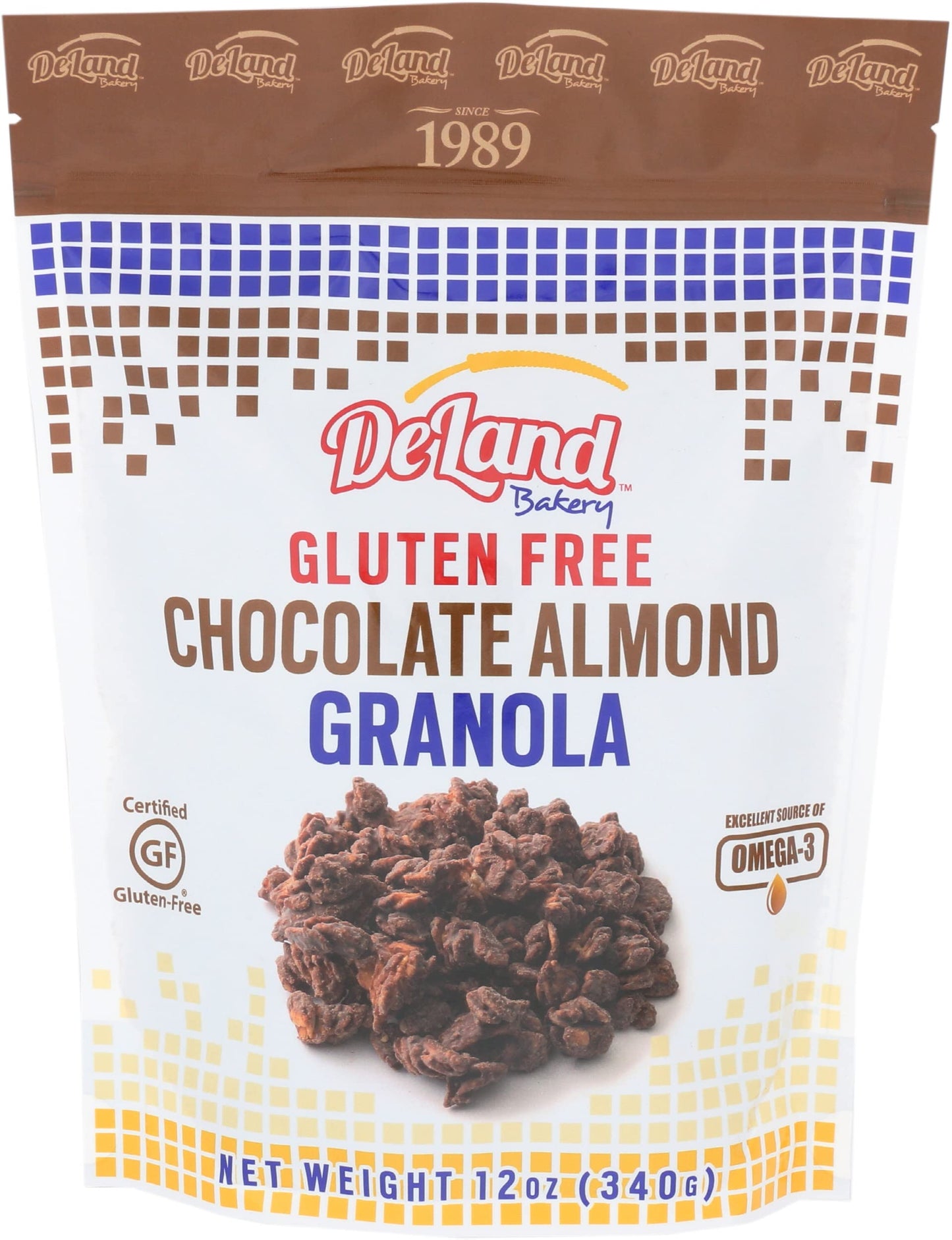 Deland Bakery, Granola Chocolate Almond, 12 Ounce