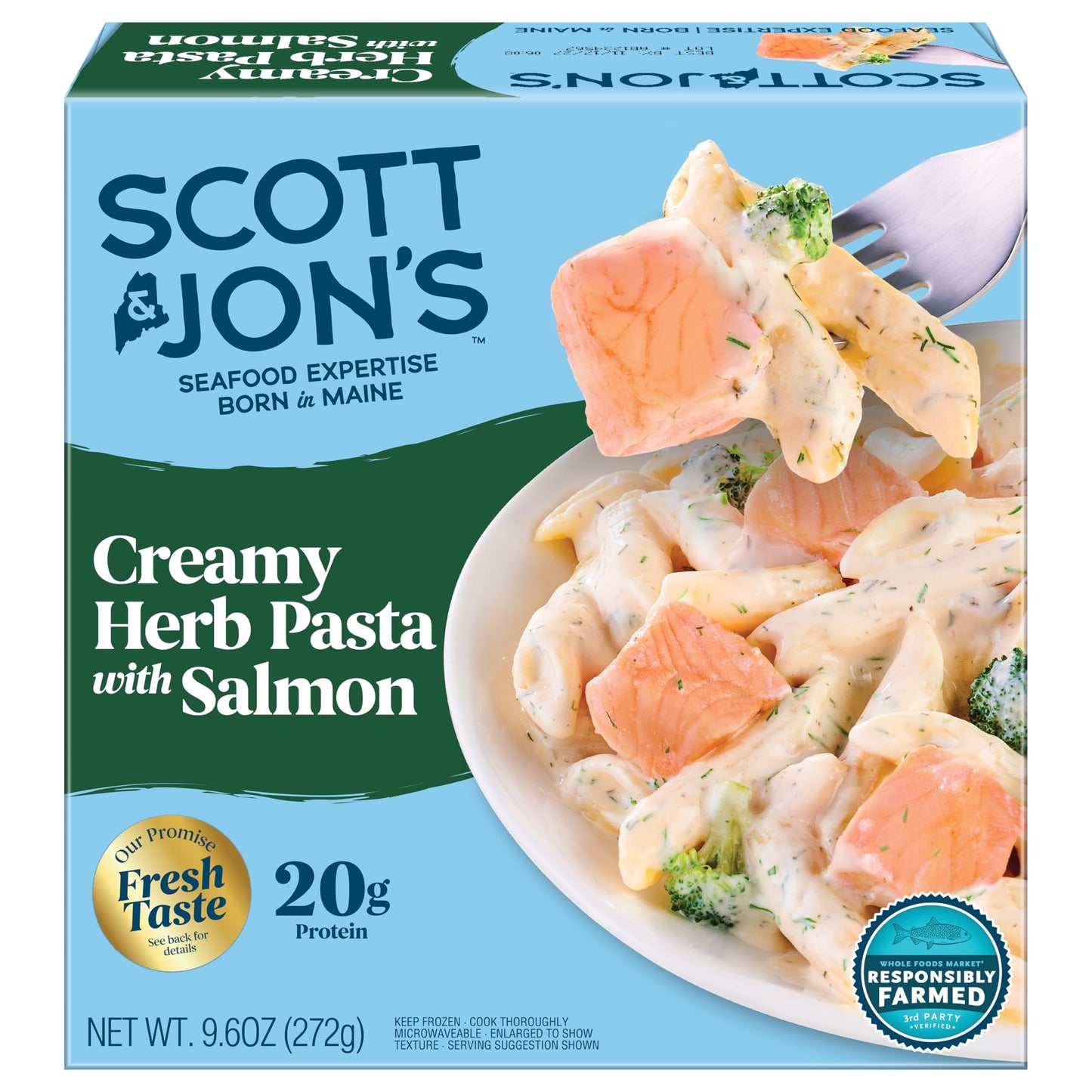 Scott & Jons Creamy Herb Atlantic Salmon Bowl, 9.6 OZ