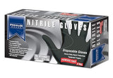Premium Guard - Nitrile Gloves - Disposable, Powder Free, Latex Rubber Free, 5 mil, Black Nitrile Gloves, 100 gloves per Box, Size - Large