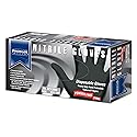 Premium Guard - Nitrile Gloves - Disposable, Powder Free, Latex Rubber Free, 5 mil, Black Nitrile Gloves, 100 gloves per Box, Size - Large