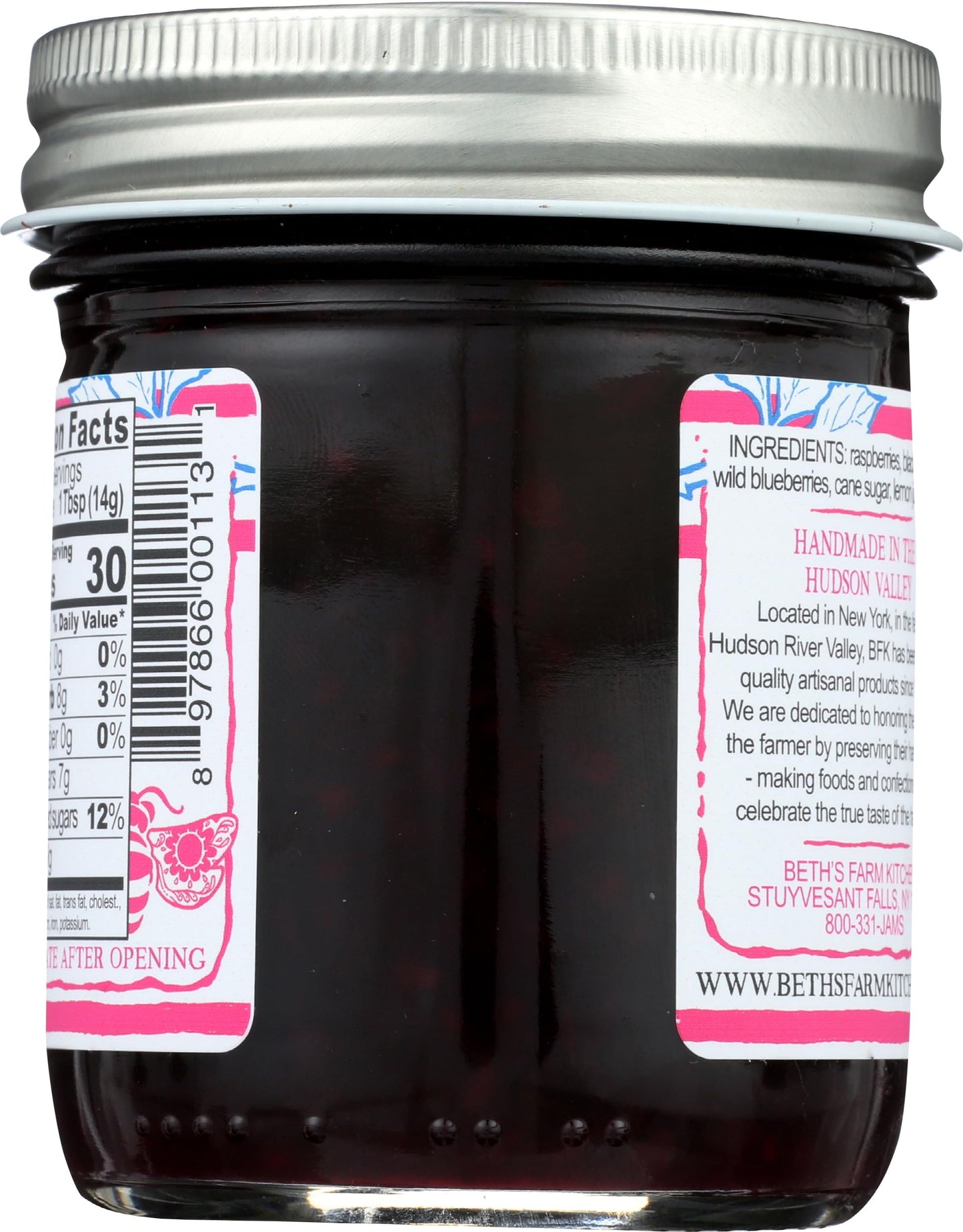 Beths Farm Kitchen Wild Berry Jam, 8 OZ
