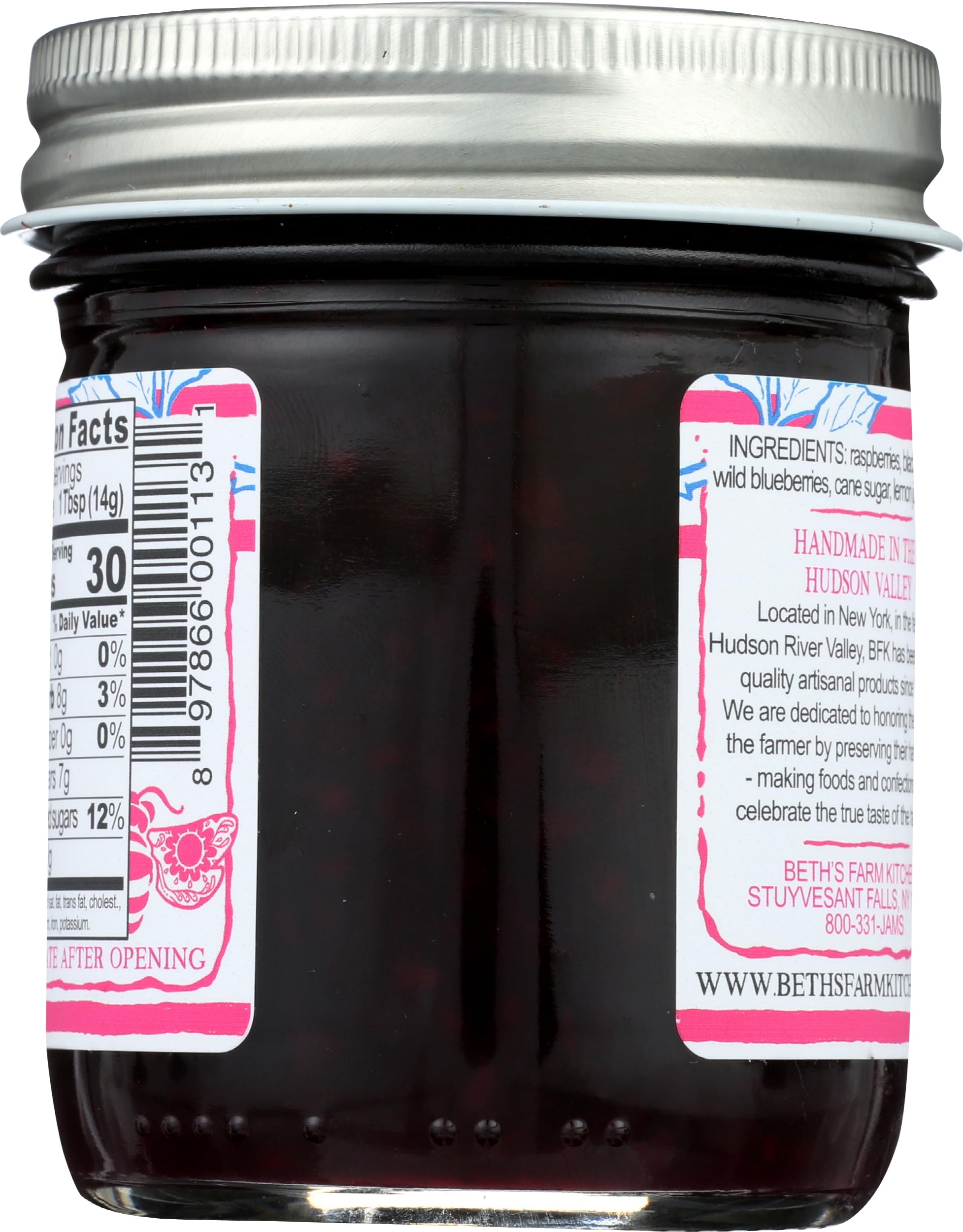 Beths Farm Kitchen Wild Berry Jam, 8 OZ