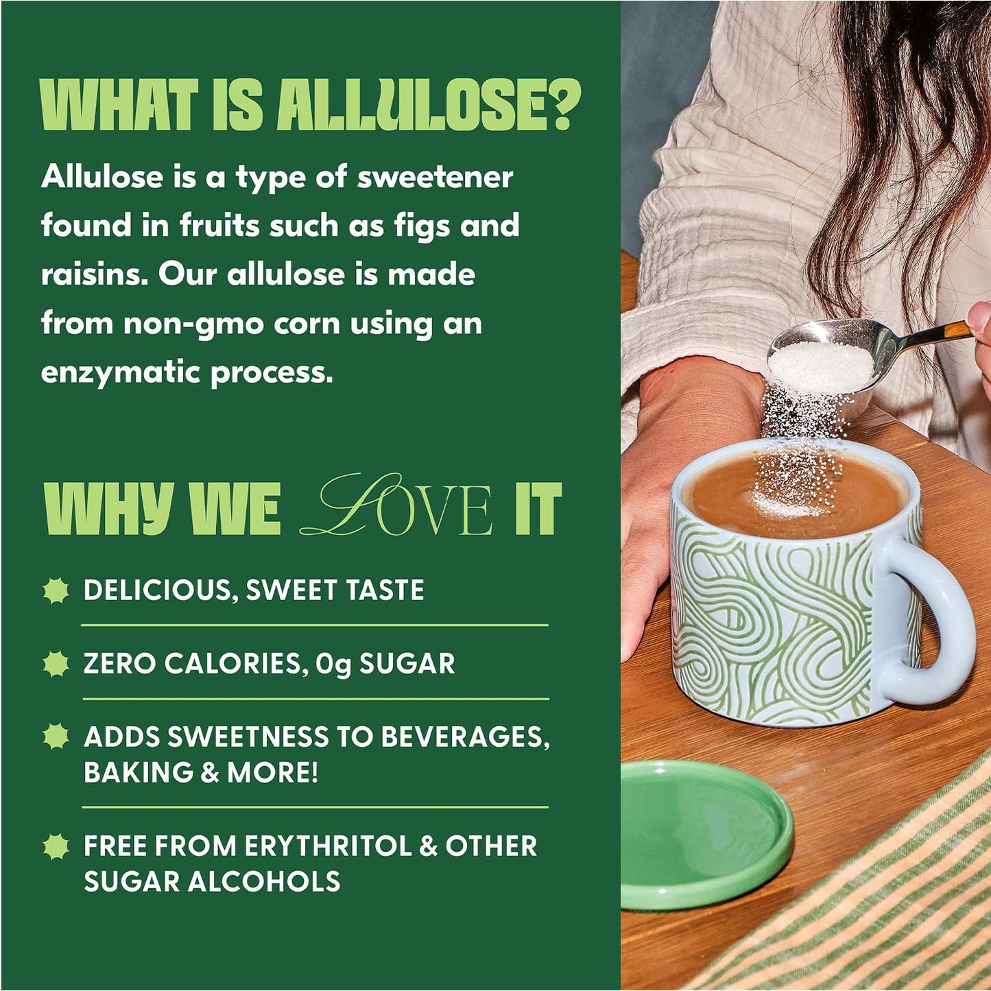 Whole Earth Liquid Allulose Sweetener, Zero Calorie Sugar Substitute, Keto-Friendly, Non-GMO, No Erythritol, Erythritol-Free, 11.5 oz Bottle