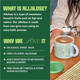 Whole Earth Liquid Allulose Sweetener, Zero Calorie Sugar Substitute, Keto-Friendly, Non-GMO, No Erythritol, Erythritol-Free, 11.5 oz Bottle