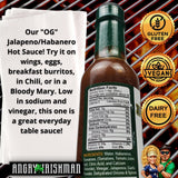 Original Habenero & Jalapeno Pepper Spicy Hot Sauce made with Fresh Tomato Juice, Onion and Garlic, Low in Sodium Great on Eggs, Chicken, Shrimp