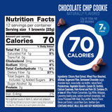 Fiber One 70 Calorie Brownies, Chocolate Chip Cookie Snack Bars, 2g Sugar, Value Pack, 12 Ct, 10.6 oz