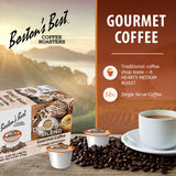 Boston’s Best - Hearty Donut Shop Decaf Medium Roast Coffee, Delicious Gourmet, Compatible with Keurig CoffeeMaker, 1 Count (12 Single Serve Cups)