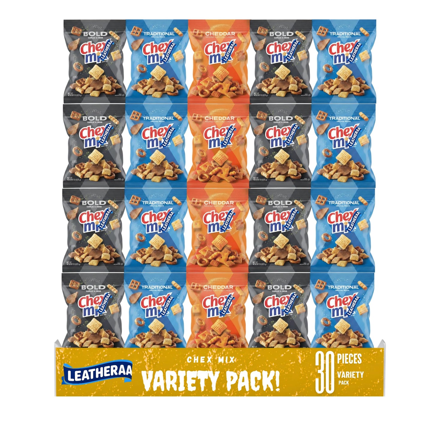 ?hex Mlx Savory Snack Mix Variety Pack, 30 Individual Bags, 1.75 oz Each, Assorted Crunchy Snacks, 52.5 oz Total