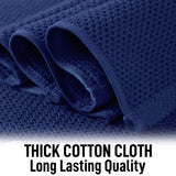 Zulay Kitchen Towels 6 Pack 100% Cotton Waffle Weave - 12x12” Super Absorbent Dish Towels for Kitchen - Reusable Kitchen Towels for Washing Dishes