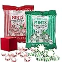 Coastal Bay Starlight Mints Spearmint and Peppermint Flavored Hard Candy (1 Pack Each) Bundled With A Joy Bringers Gift Box