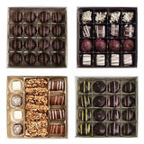 Valentine's Day Chocolate Gift Set - 4 Dairy Free Vegan Gift Boxes - 63 Pc Gourmet Chocolates - Kosher Parve Assorted Valentine Candy for Her