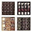 Valentine's Day Chocolate Gift Set - 4 Dairy Free Vegan Gift Boxes - 63 Pc Gourmet Chocolates - Kosher Parve Assorted Valentine Candy for Her