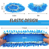 HSHTTKL 4 Pcs (2 Pairs) Shoes Cover Dust Duster, Microfiber Dust Mops, Multi Function Reusable Mop Slippers, Multi Purpose Floor Cleaning Shoes