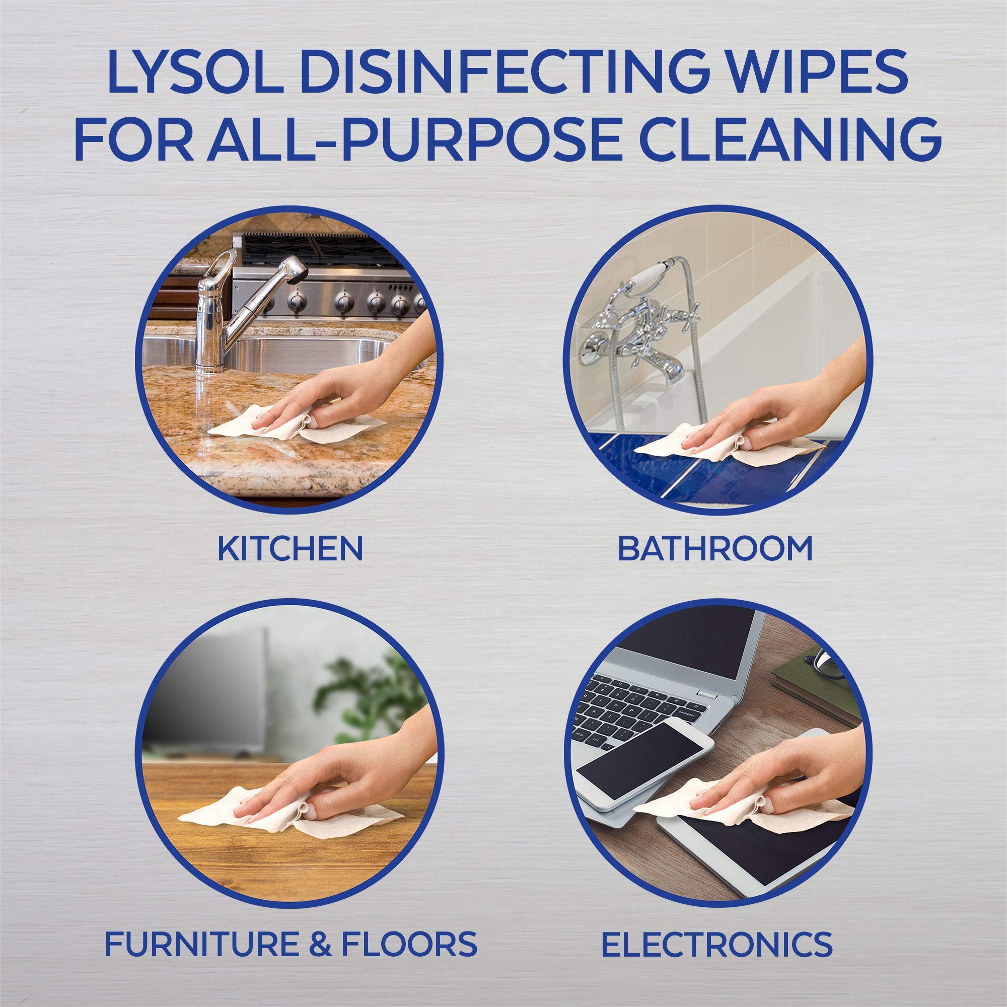 Lysol Disinfecting Wipes, Crisp Linen, 35ct, Crisp Linen, 35 Count (Pack of 1)