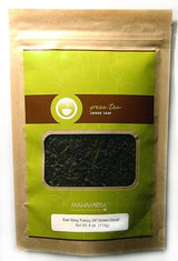 Mahamosa Earl Grey Fancy OP Green Decaf 4 oz - Decaffeinated Green Tea Blend Loose Leaf (with lemon peel, orange blossoms, natural bergamot flavoring)