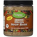 Vogue Cuisine Onion Soup & Seasoning Base 12oz - Low Sodium, Gluten Free, All Natural Ingredients