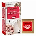Waka Premium Decaf Instant Coffee Sachets - 100% Arabica Freeze Dried Beans - For Hot or Iced Coffee (8 Count, Decaf Medium Roast)