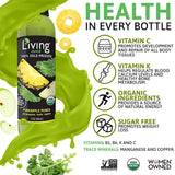O2 Living Juice Cold Pressed Drink - Pineapple Punch Organic Juice Pack - No Added Sugars or Water, Naturally Sweetened from Fruits, Rich in Nutrients