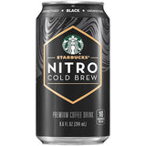 Starbucks Nitro Cold Brew Coffee, Black Unsweetened, 9.6oz Can