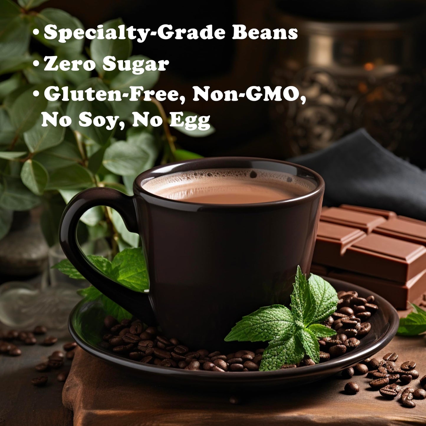 Roasty Buds Minty Choco Chip Ground Coffee | Medium Roast, Natural Mint & Chocolate Flavors (12 oz) | Gluten-Free, Non-GMO (12 Ounce, Minty Choco Chip