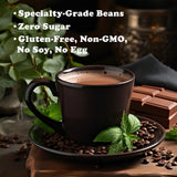 Roasty Buds Minty Choco Chip Ground Coffee | Medium Roast, Natural Mint & Chocolate Flavors (12 oz) | Gluten-Free, Non-GMO (12 Ounce, Minty Choco Chip