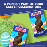 Crunch, Solid Milk Chocolate Bunny with Crisped Rice - Fun and Crispy Easter Treat for Baskets, Egg Hunts and Festive Gifting, 4.5 Ounce