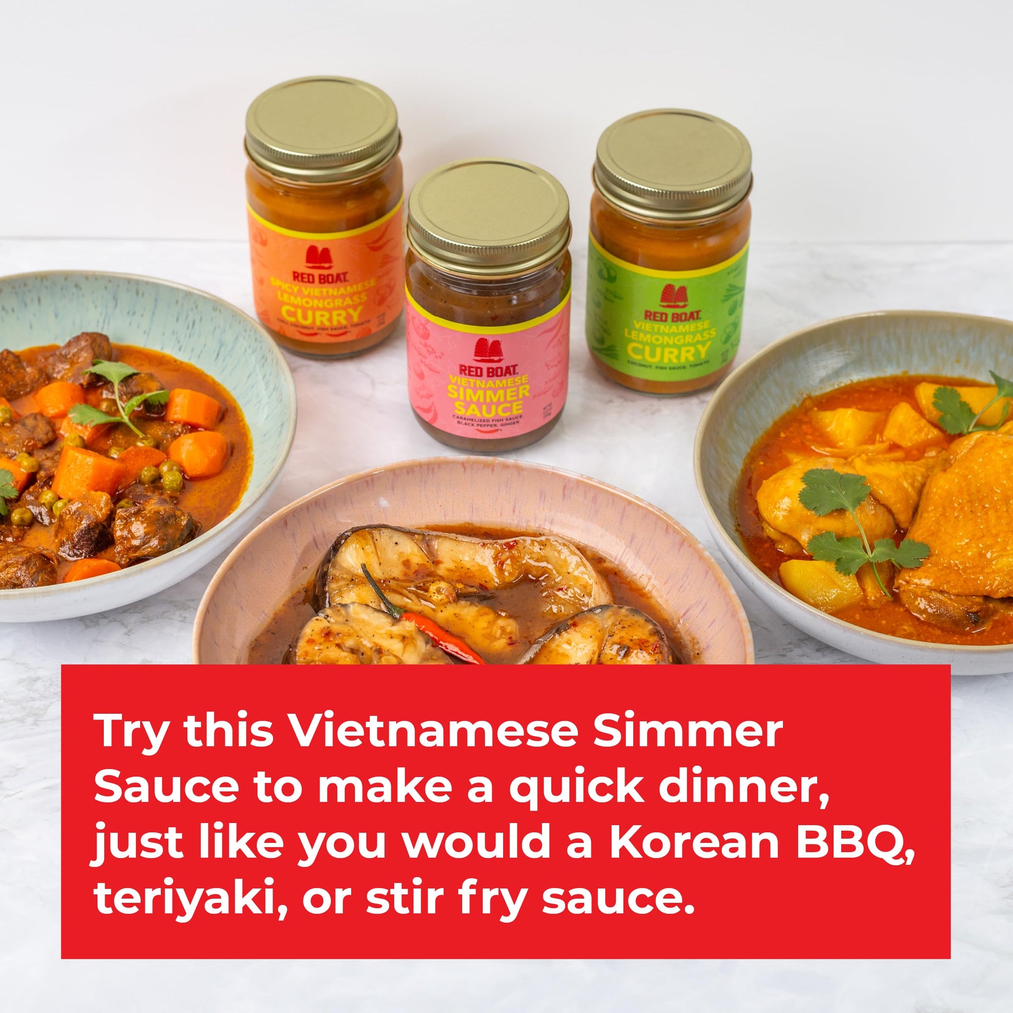 Red Boat Fish Sauce Vietnamese Lemongrass Curry | Deliciously complex flavors ready in 20 min | Simple ingredients, nothing artificial | 12 oz
