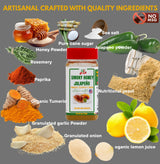GEENAFOODS SMOKY HONEY JALAPENO GILL RUB flavorful blend Powder with pure Jalapeno powder and and Dehydrated honey ,Sweet Heat for chicken , meat