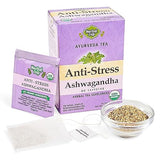 Herbal Cup Ayurveda Ashwagandha Tea, Organic Anti-Stress, No Caffeine Herbal Supplement (16 Count, Pack of 6)