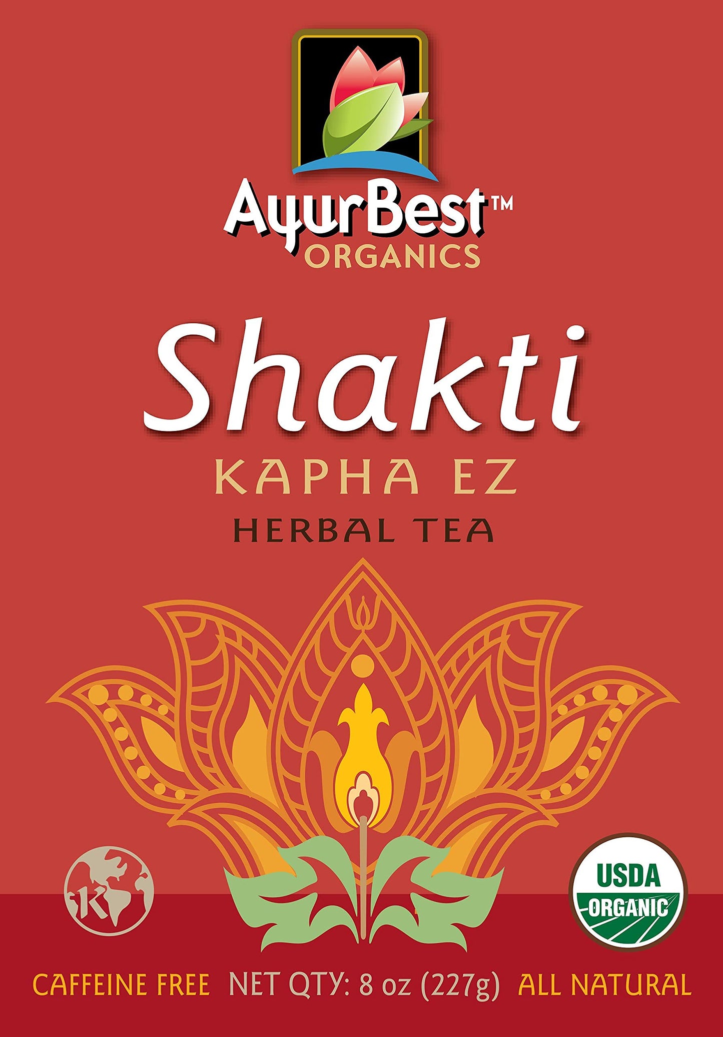 Shakti Kapha EZ Herbal Tea, Organic, USDA Certified Organic, Net Wt. 8 oz (227g), Loose Tea