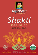 Shakti Kapha EZ Herbal Tea, Organic, USDA Certified Organic, Net Wt. 8 oz (227g), Loose Tea