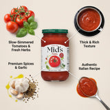 MIDS Sauce - 2 Pack - Pizza Sauce for Homemade Dough and Pizza Crust - Topping for Cheese,Bites, Vegan Pzza - Versatile Sauces with Plastic a Random