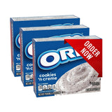 Jello Oreo’s Cookies and Cream Instant Pudding & Pie Filling Mix 4.2 oz (Pack of 3)