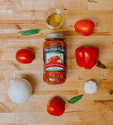 Dillman Farm All Natural Roasted Red Pepper Pasta Sauce - Gluten-Free, Non-GMO, Kosher, Vegan, Preservative-Free, Corn Syrup Free - Made in USA, 24