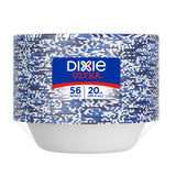 Dixie Ultra, Large Paper Bowls, 20 Oz, 56 Count, Microwave Safe, Compostable, Disposable Bowls Great For Breakfast, Lunch, And Dinner Meals