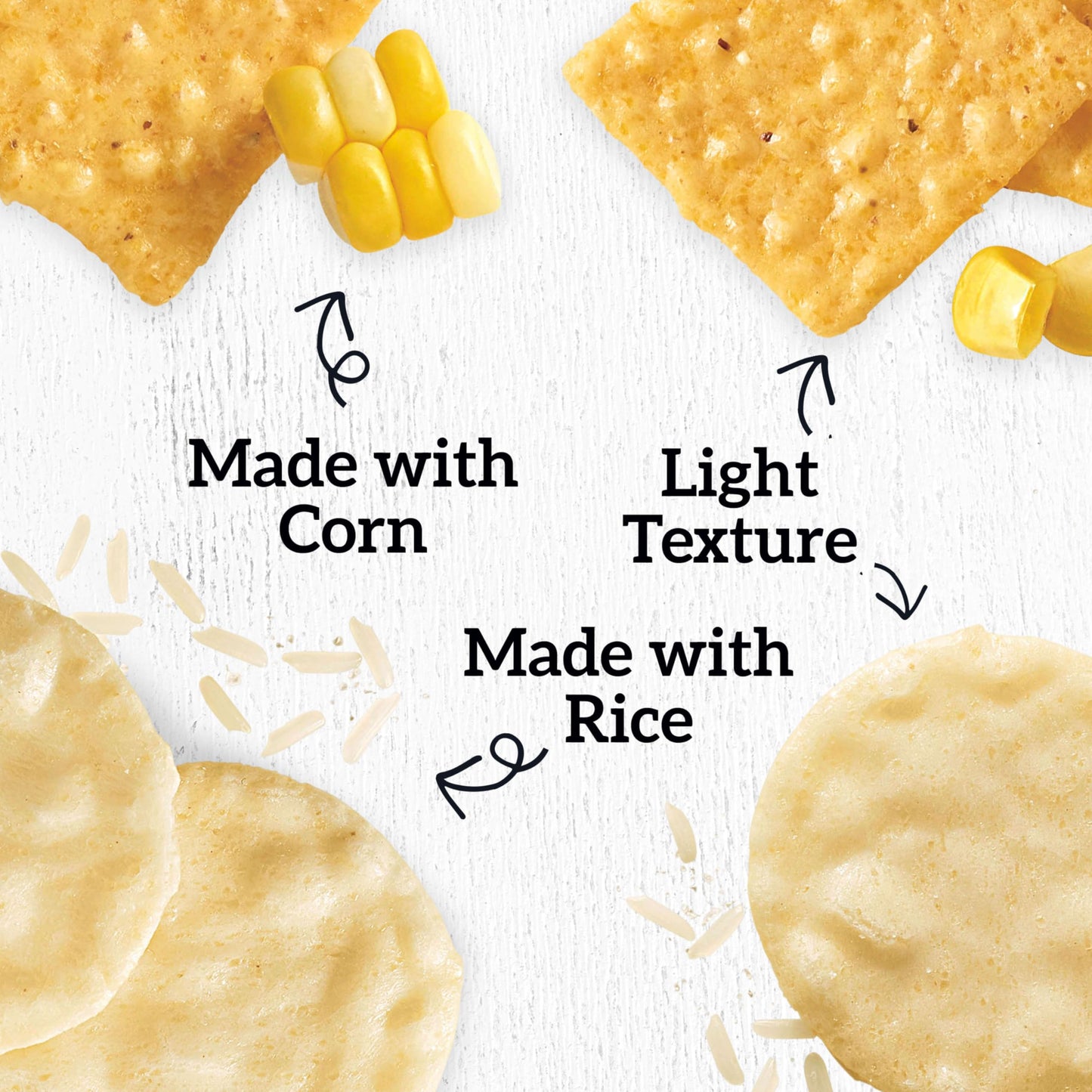 GOOD THINS Rice & Corn Snacks Gluten Free Crackers Variety Pack, Bulk Snack Crackers, 4 Boxes