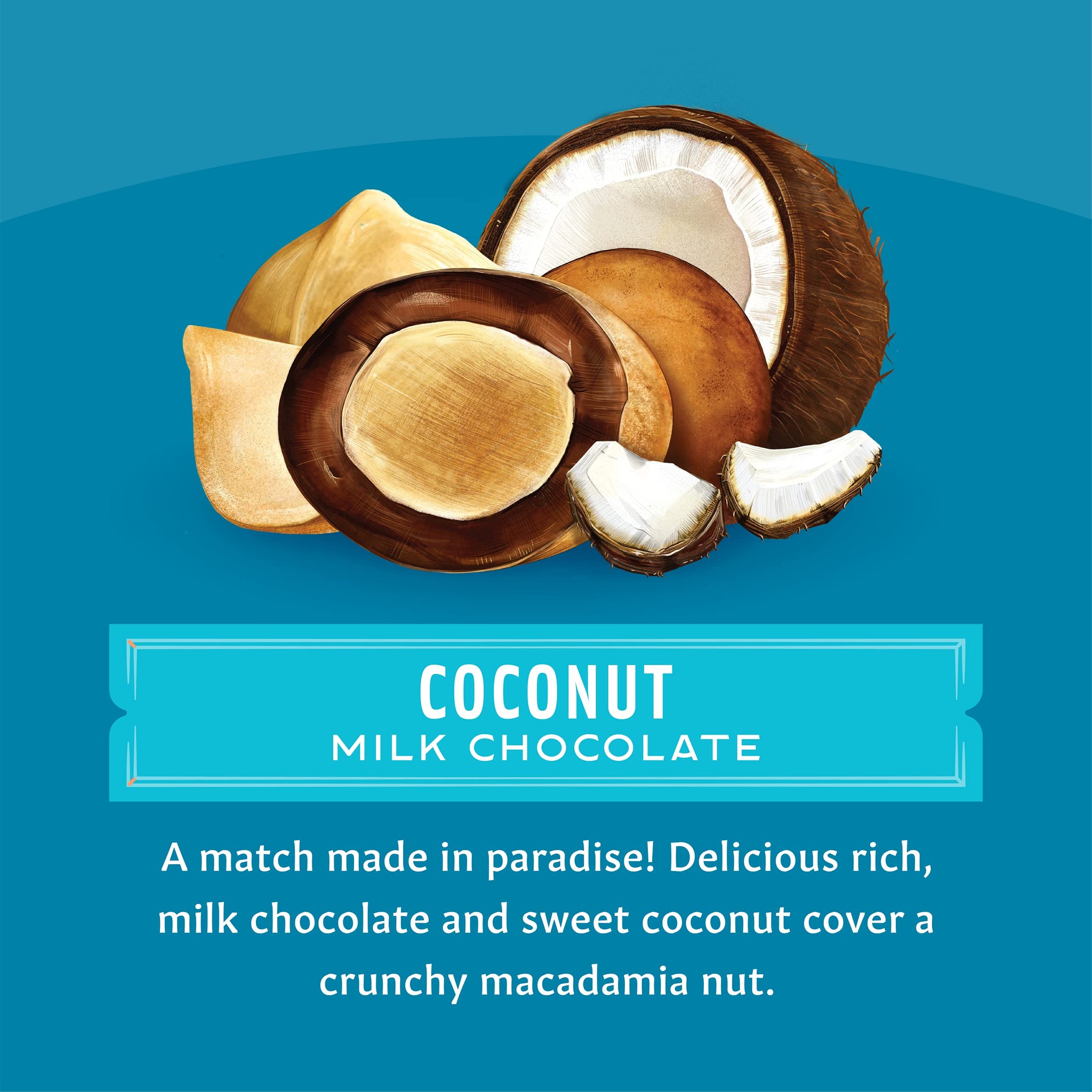 Mauna Loa Premium Chocolate Covered Macadamia Nuts, Milk Chocolate Coconut, 4 Oz Bag (Pack of 1)