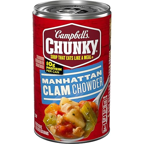 Campbell’s Chunky Soup, Manhattan Clam Chowder, 18.8 oz Can