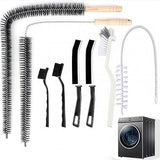 Ecolimpia 8 Pack Washing Machine Cleaner Brush, Dryer Cleaning Brush, Crevice Cleaning Brush for Bathroom, Shower, Kitchen, Cup,Tile, Tub, Sink-Ideal