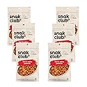 Snak Club Hot and Spicy Peanuts, Chili and Cayenne Pepper Seasoned Nuts, Gluten-Free and Kosher Snack, 7.5 oz Resealable Bags, 6 Pack