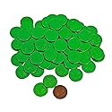 Fun Express Chocolate Coins Bulk Pack - 1 Pound Green Foil Wrapped Gold Coin Candy for St Patrick's Day Parties | Individually Wrapped Milk Chocolate