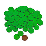 Fun Express Chocolate Coins Bulk Pack - 1 Pound Green Foil Wrapped Gold Coin Candy for St Patrick's Day Parties | Individually Wrapped Milk Chocolate