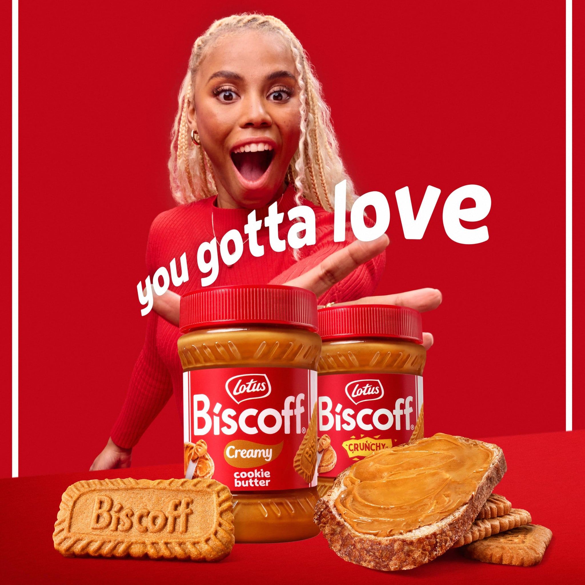 Lotus Biscoff Cookie Butter Spread, Creamy, non GMO + Vegan, 25.4oz