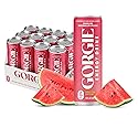 GORGIE Sugar Free Natural Energy Drinks, Sparkling Watermelon Crush (12 Pack) - Healthy Energy Drink - Natural Coffee Replacement with Green Tea