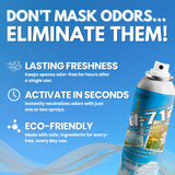 NI-712 Clothesline Fresh Odor Eliminator Spray - (1 Can) - Industrial-Strength Deodorizer, Fine-Mist Air Freshener, Long-Lasting Fragrance Spray