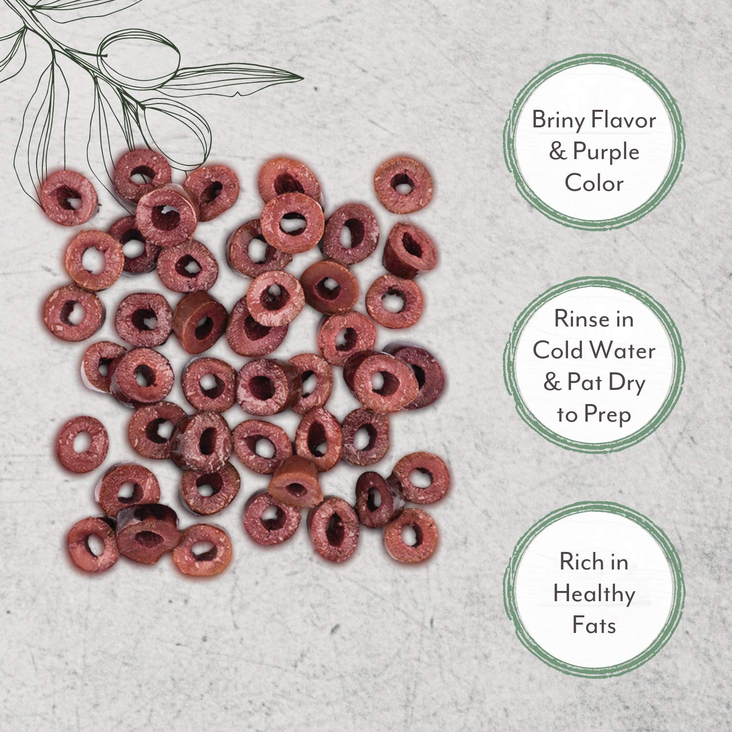 Roland Foods Sliced Kalamata Olives From Greece, Specialty Imported Food, 4.4 Pound, Pack of 1