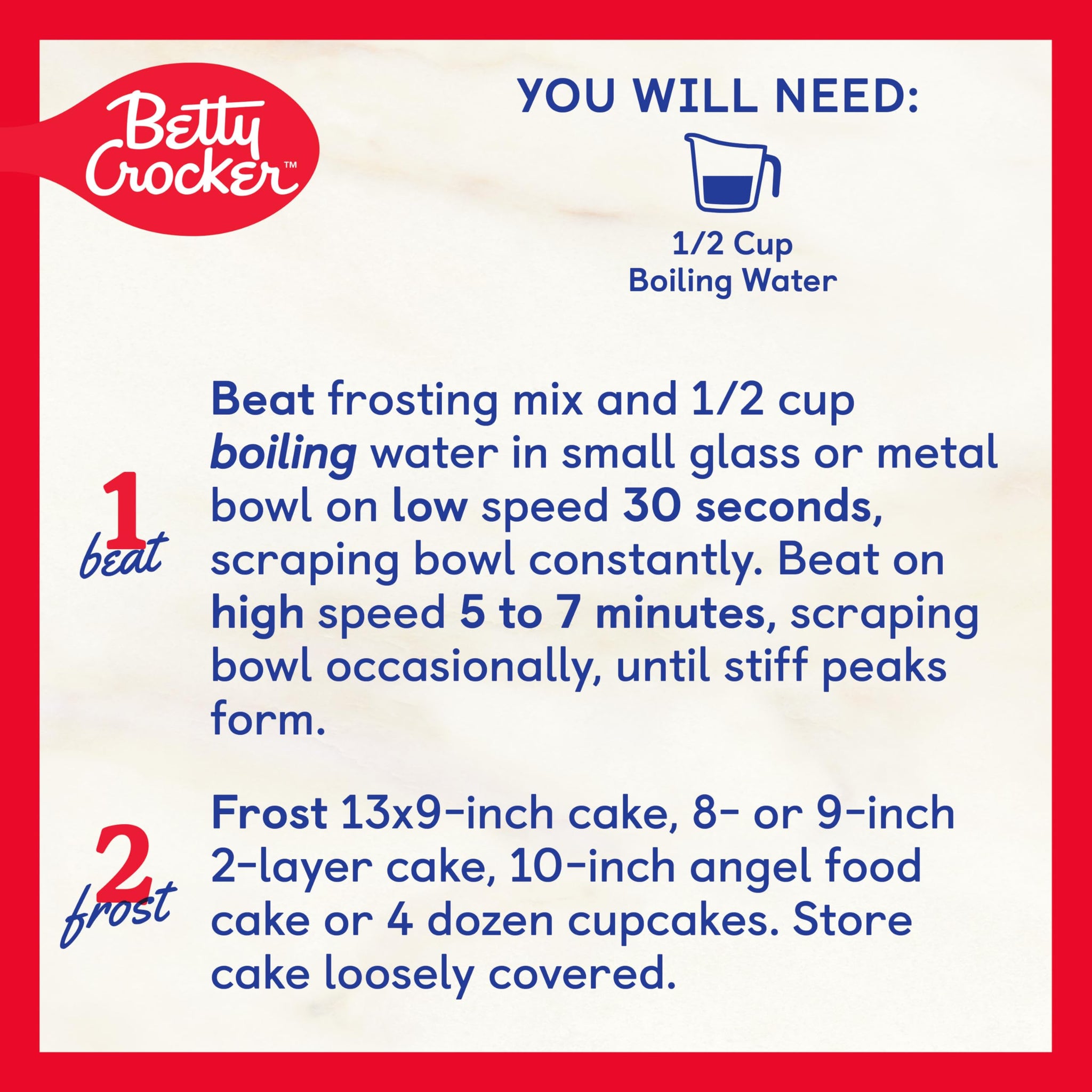 Betty Crocker Homestyle Fluffy White Frosting Mix, 7.2 Ounce (Pack of 6)